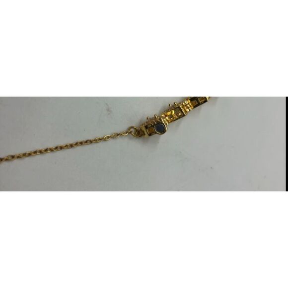 18K Gold Plated Cubic Zirconia Women's Floral Heart Necklace Waterproof - Picture 14 of 14